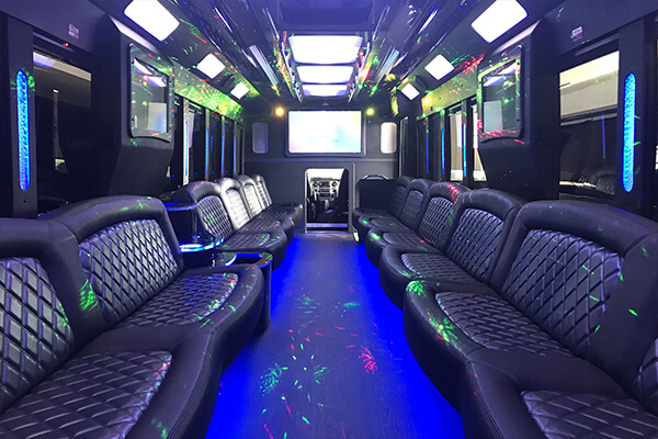 charter bus interior