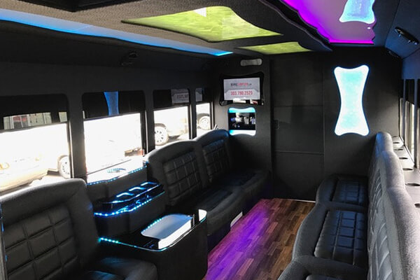 Party bus rentals in Denver